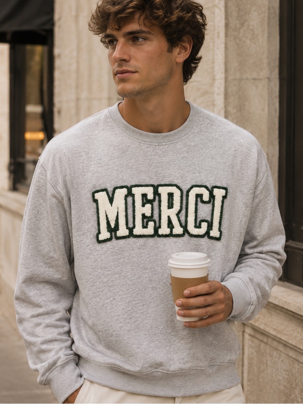 “Merci” Aerie sweater